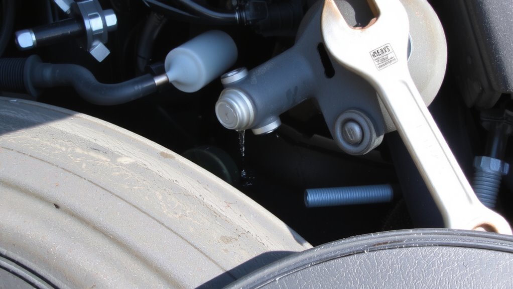 remove old clutch master cylinder