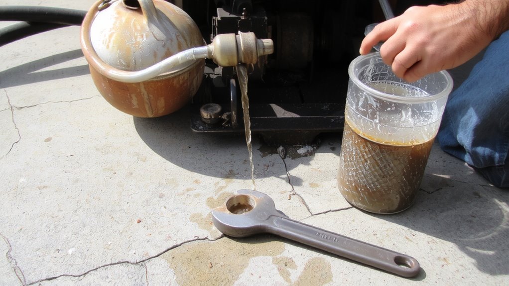 remove old fuel safely