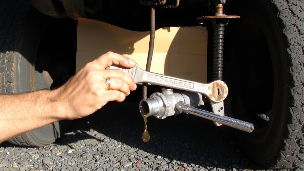 remove slave cylinder carefully