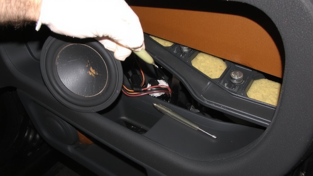 remove speakers safely label wires