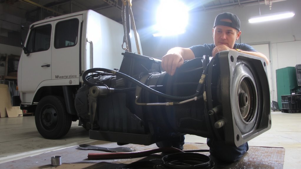 remove transmission to access clutch