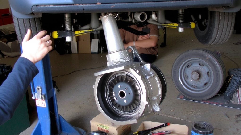 remove transmission to access clutch