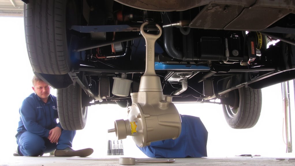 remove transmission with alignment care