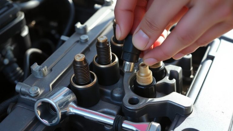 replace faulty coil on plug ignition