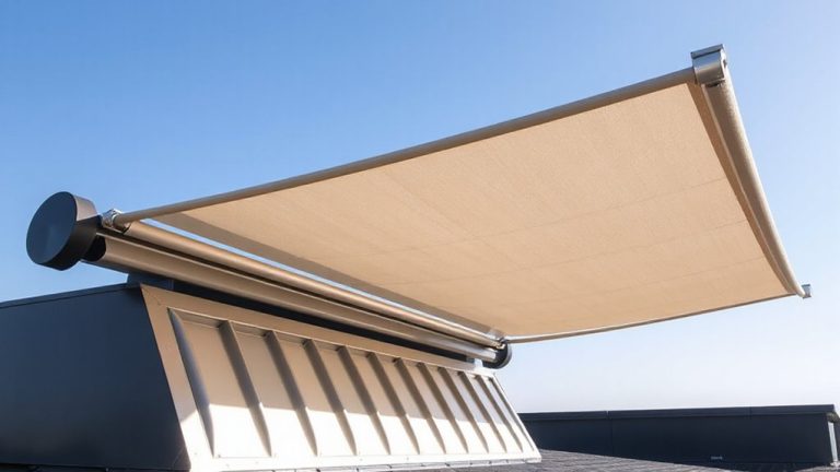 retractable shades prevent sun damage