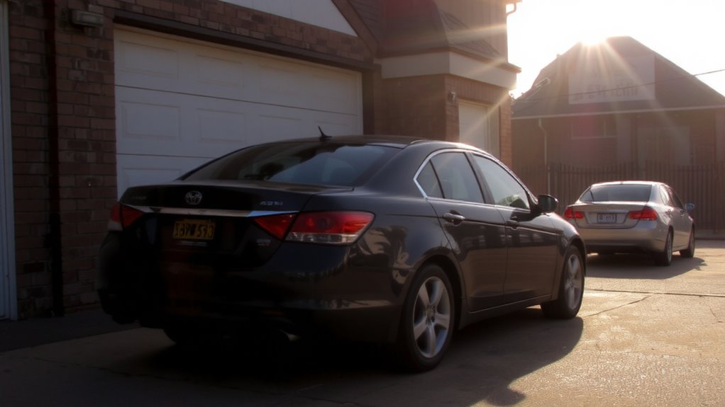 reverse parking for interior protection