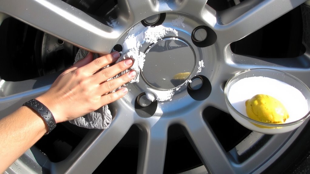 safe chrome wheel scrubbing