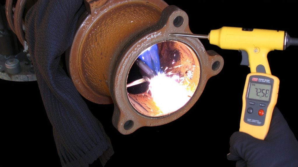 safe exhaust manifold preheating