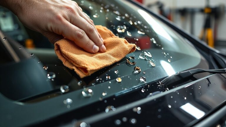 safe windshield cleaning method
