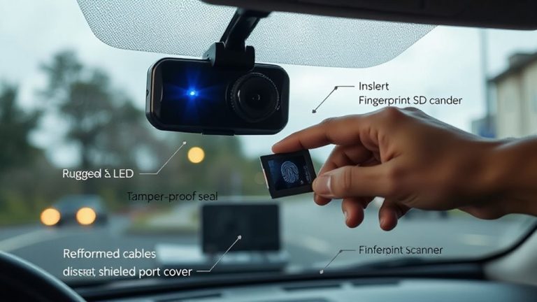 secure dash cam storage