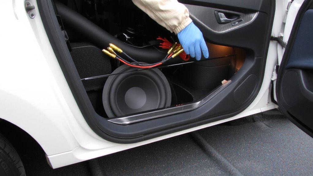 secure insulated impedance matched speaker installation