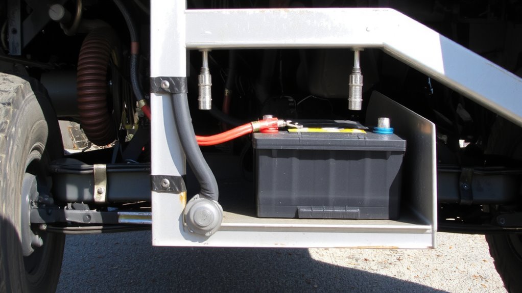 secure ventilate and wire battery