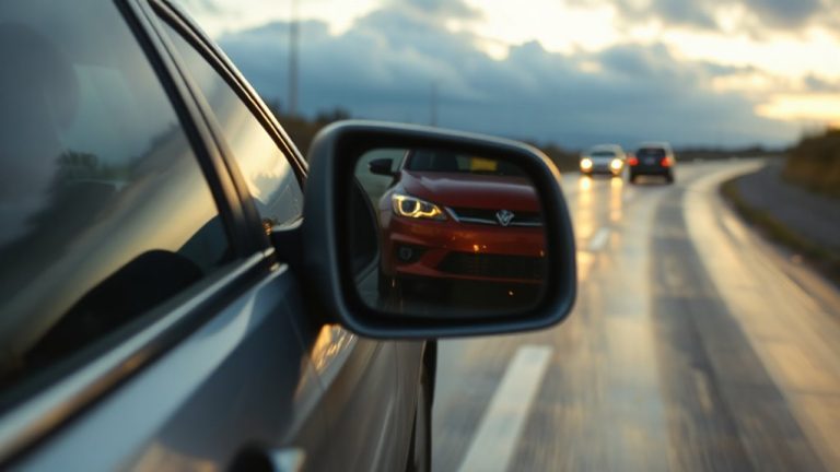 side mirror tailgater awareness