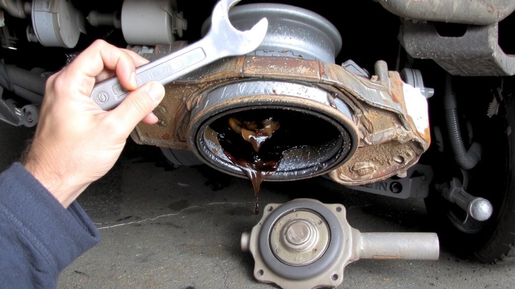 signs of input shaft seal leak