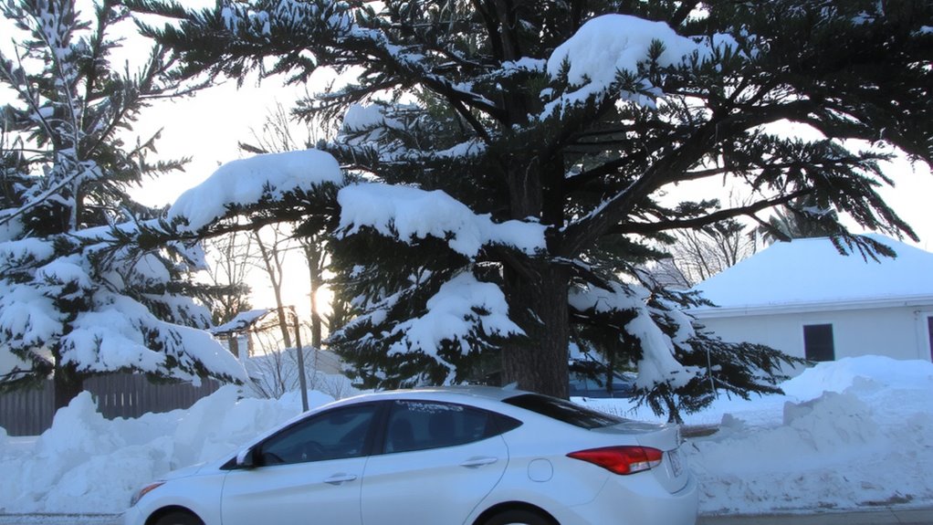 signs of snow induced tree weakness