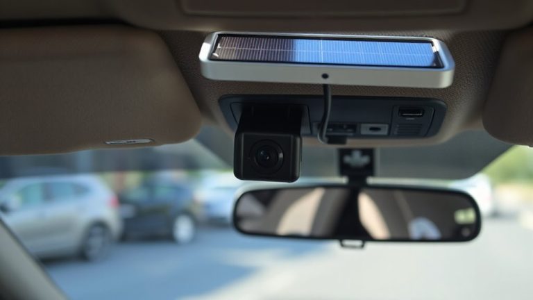 solar dash cam installation