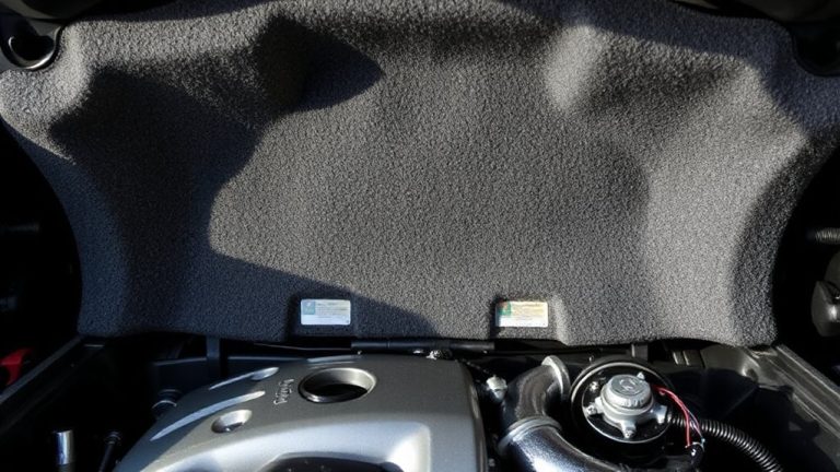 soundproof hood liners reduce engine noise