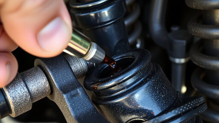 steering stabilizer bar lubrication