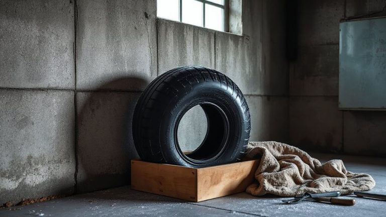 store tires warm dry