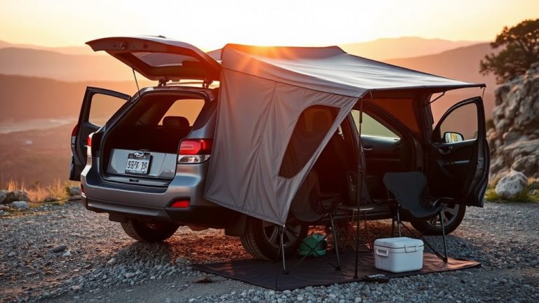 subaru outback tailgate tents