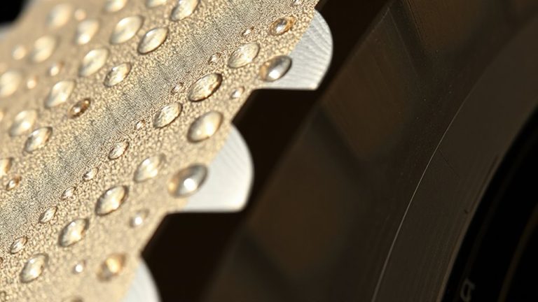 surface texturing for oil retention
