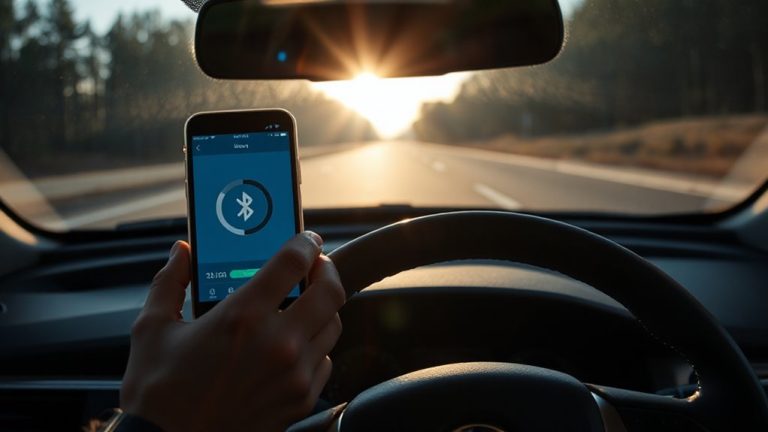sync driving score via bluetooth