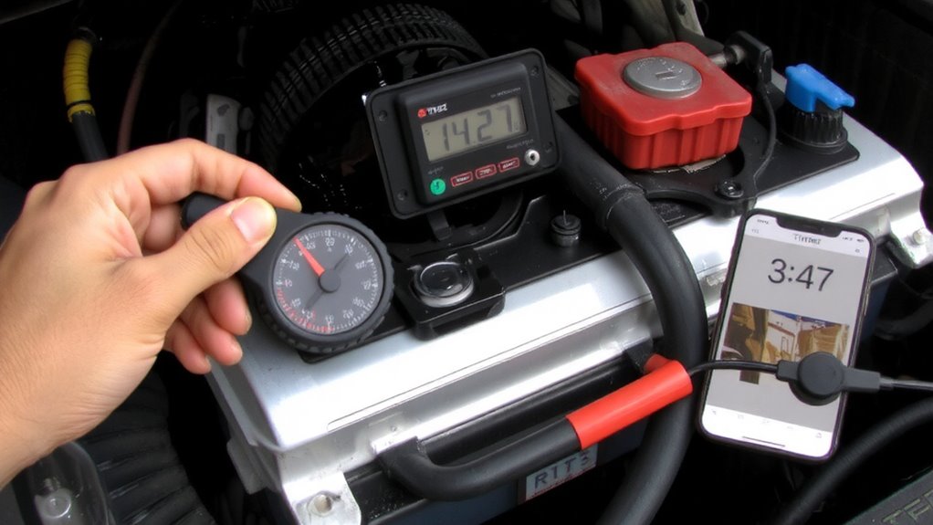 test alternator voltage quickly