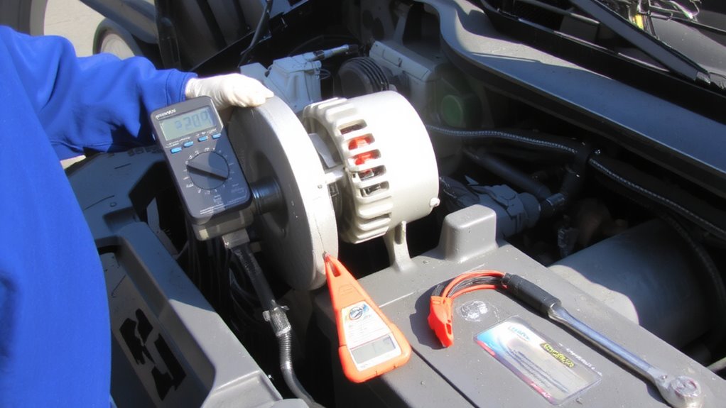 test alternator voltage regularly