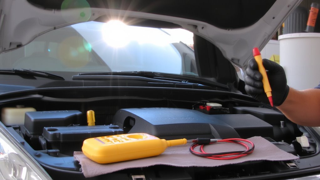 test charging light function