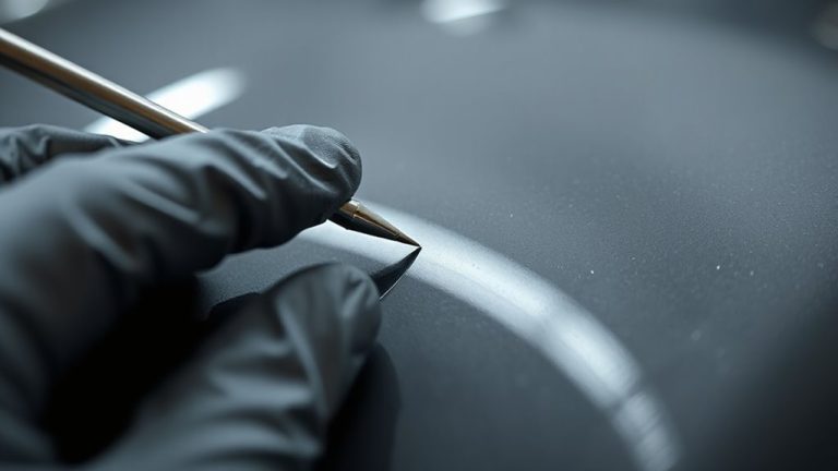 test gently with fingertip