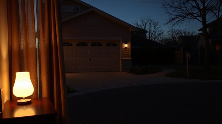 timed lights simulate occupancy