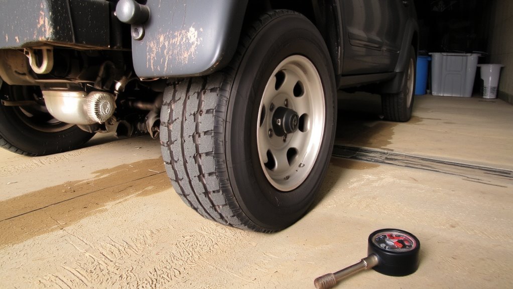 tire aging causes pressure loss