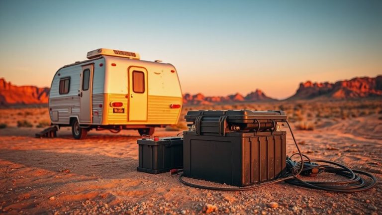 top off grid trailer batteries