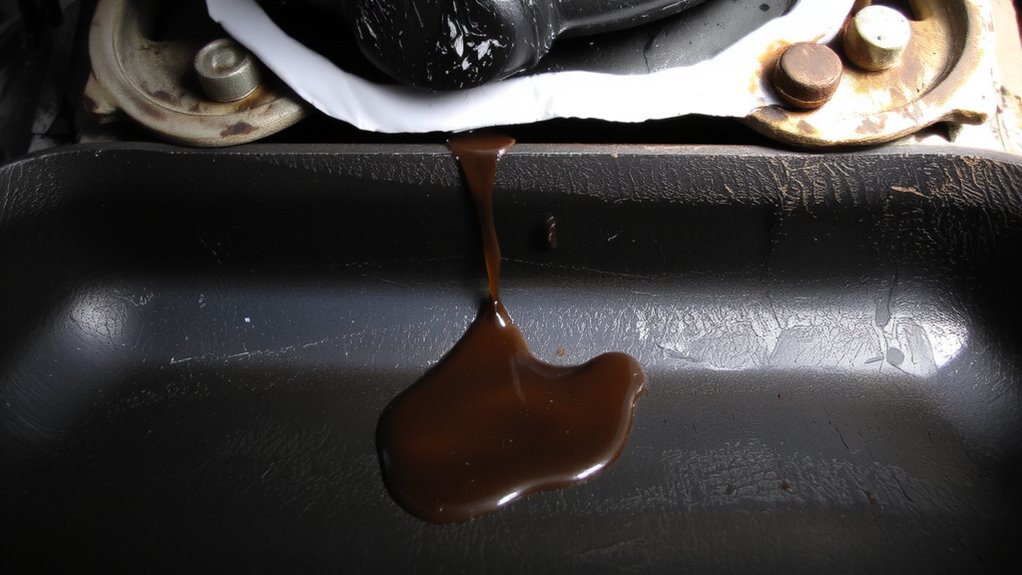 transmission fluid leak signs
