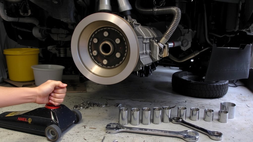 transmission removal for clutch access