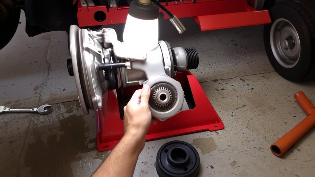 transmission removal for clutch access