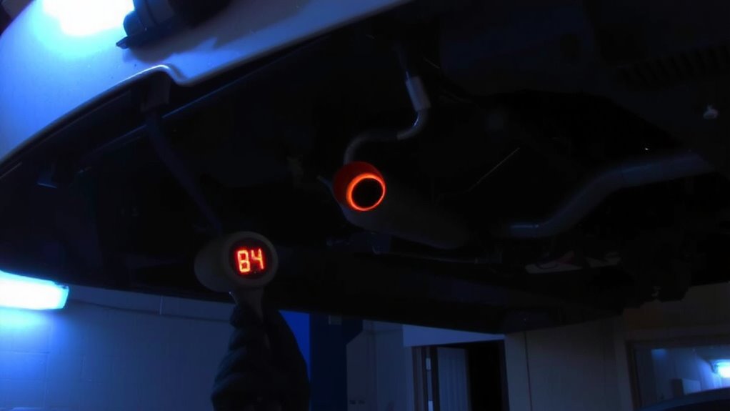 ultrasonic detection of warped manifold leak
