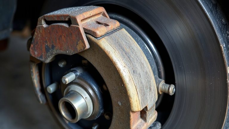 uneven wear indicates sticking calipers