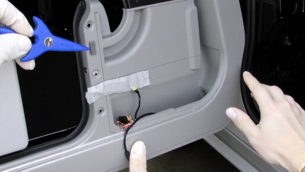 use plastic pry tools