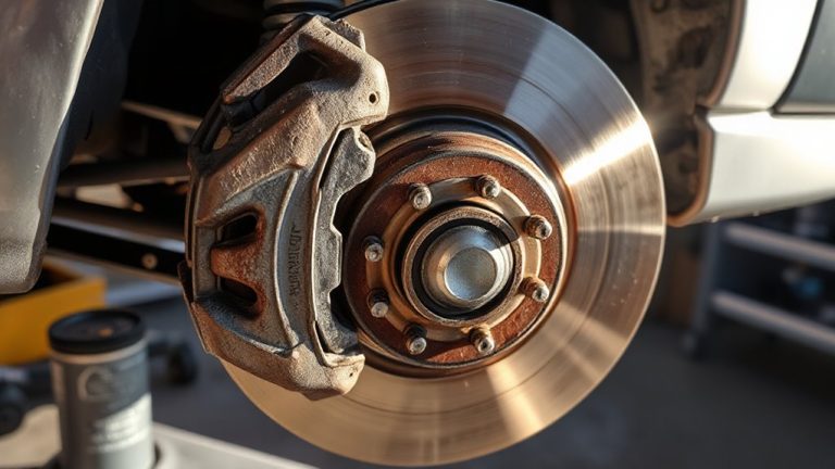 visual brake pad inspection