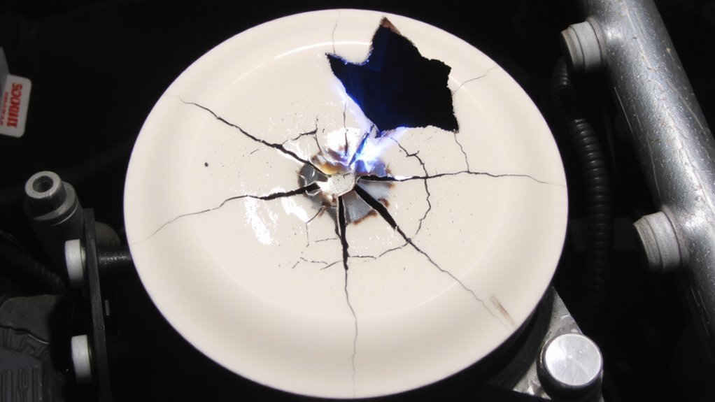 voltage drop from insulation cracks