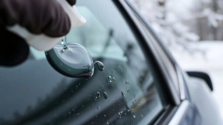 water repellent coating on side windows