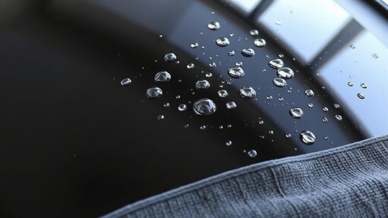 water repellent towel enhances beading