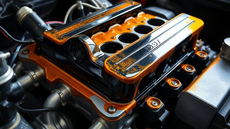 wax engine bay components