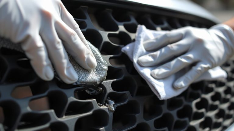wax plastic grilles residue free