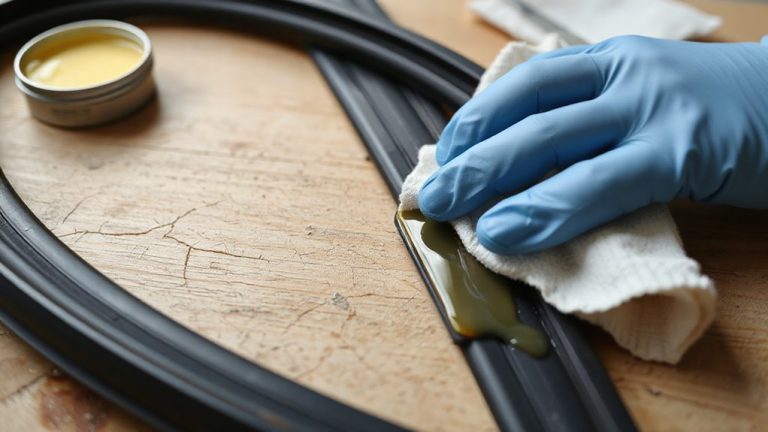 wax rubber seals regularly
