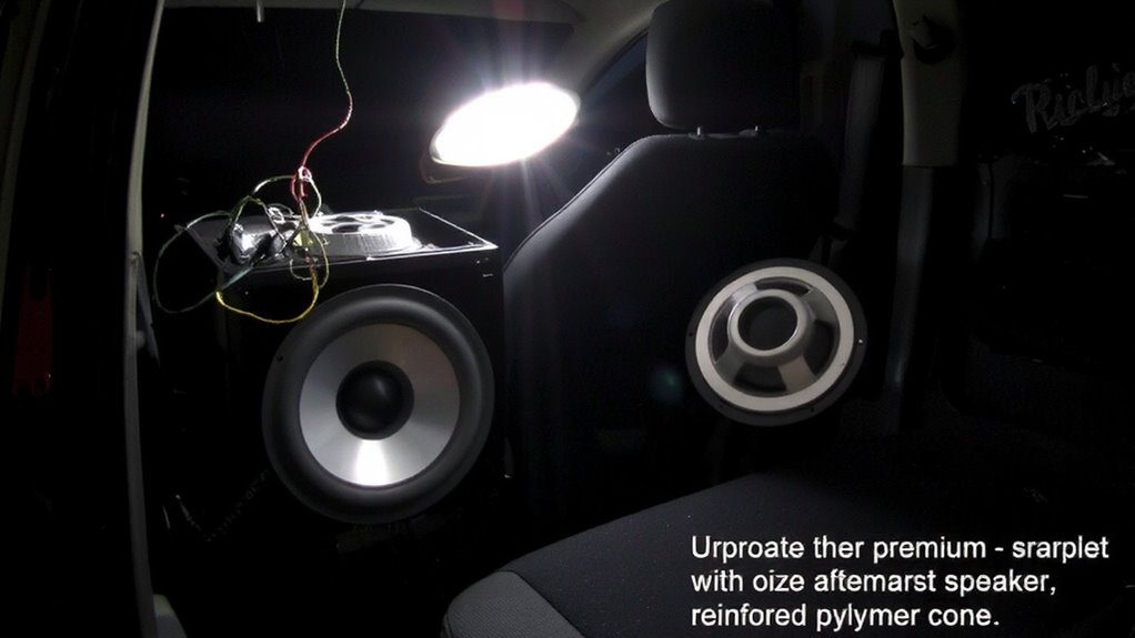 weak factory rear speaker performance