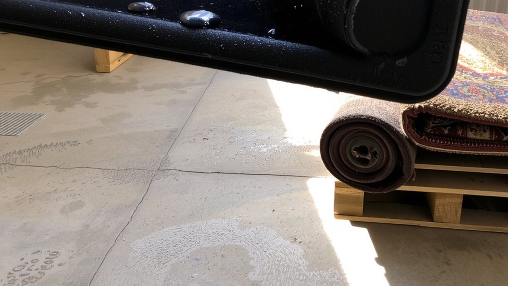 wet mats breed mildew