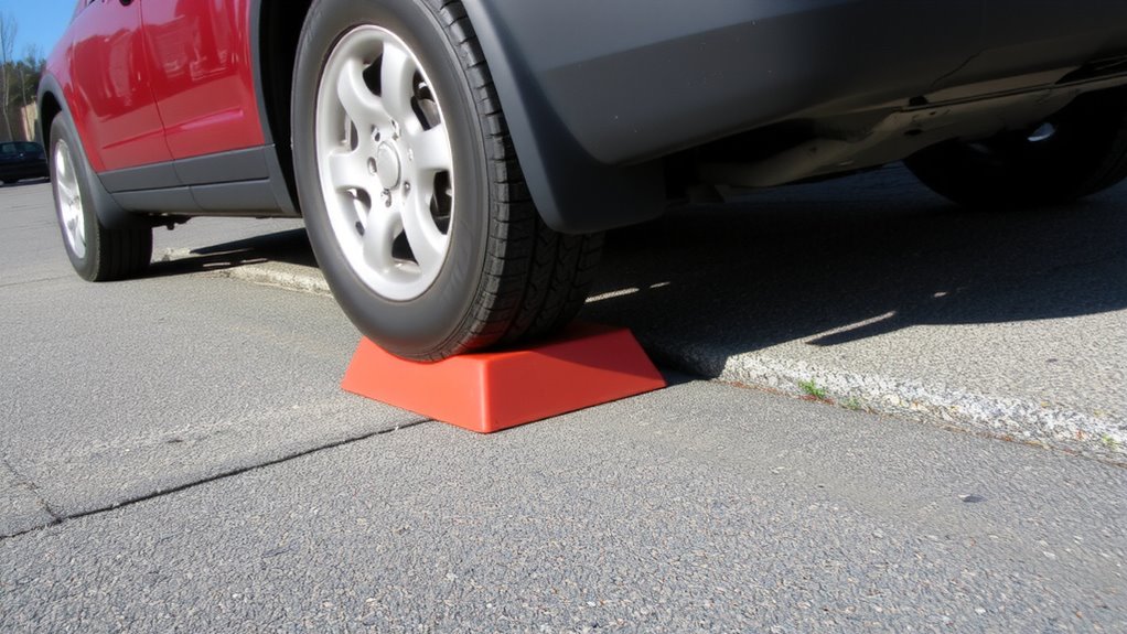 wheel chocks prevent rollaway on hills