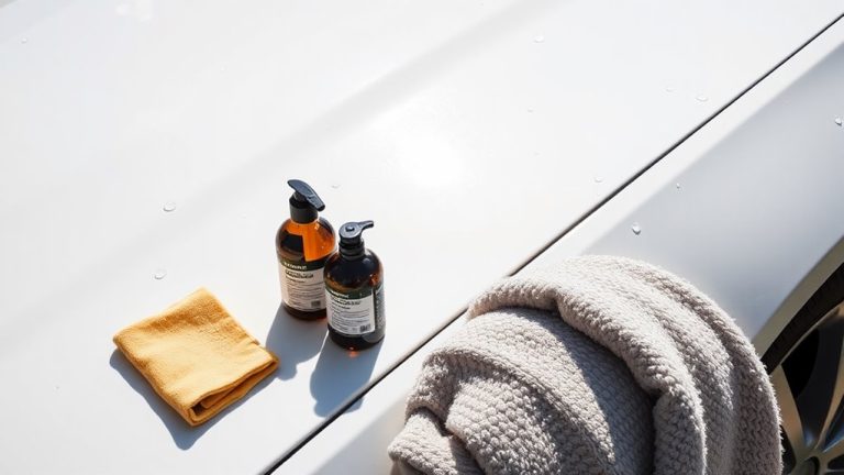 white car shine protection